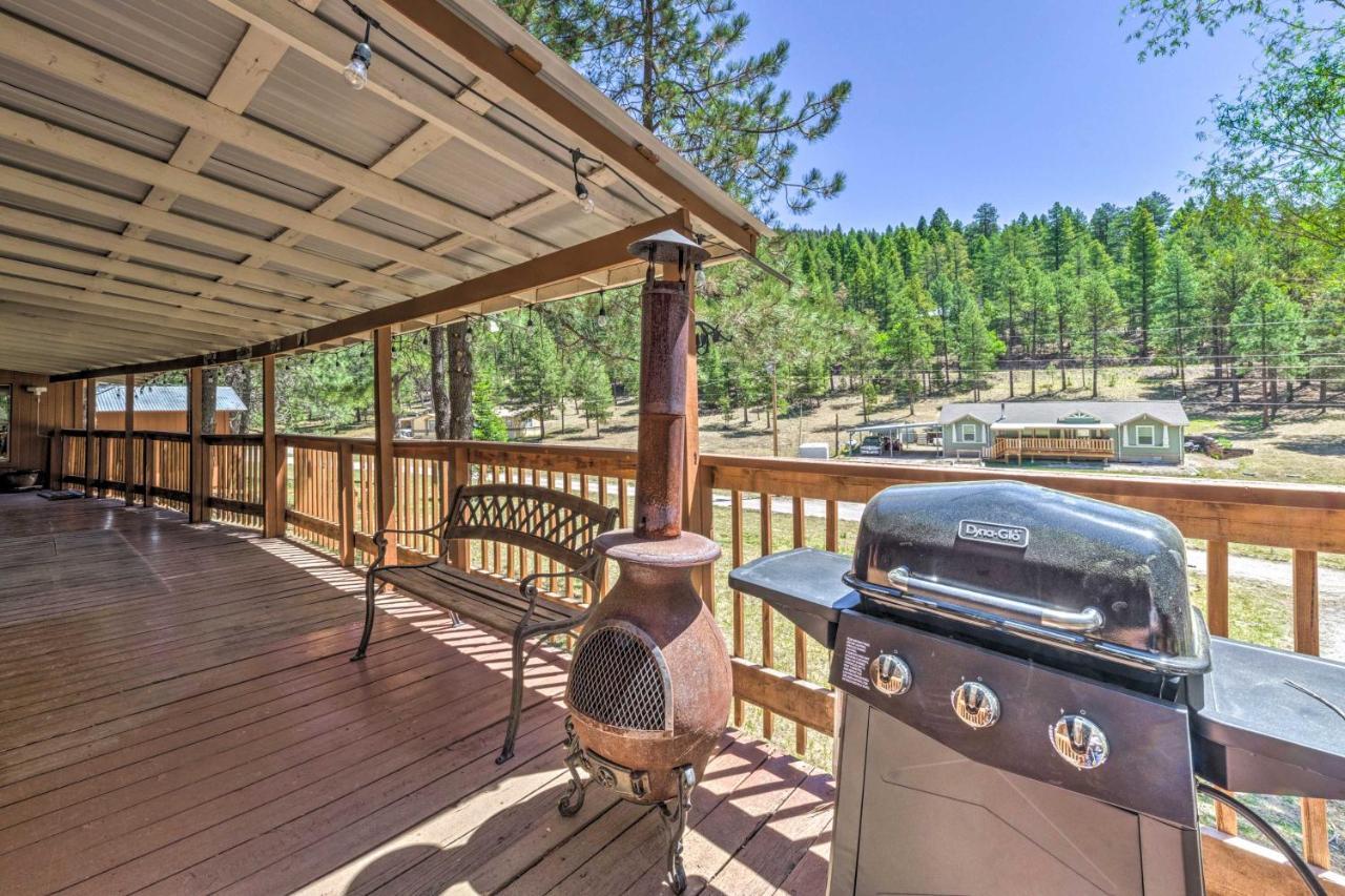 Quiet Cloudcroft Cabin With Porch And Gas Grill! Exteriör bild
