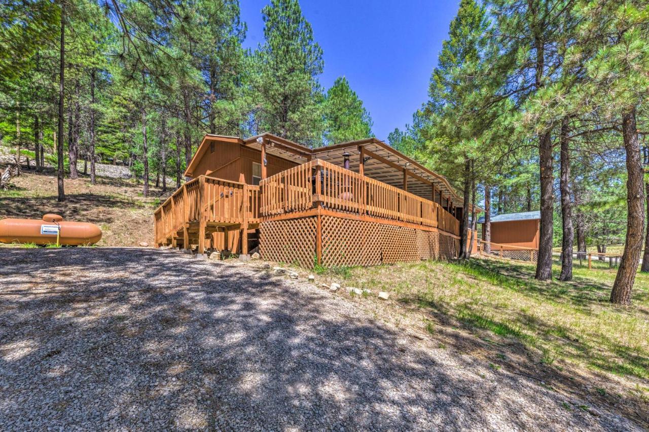 Quiet Cloudcroft Cabin With Porch And Gas Grill! Exteriör bild