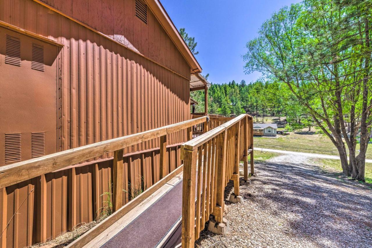 Quiet Cloudcroft Cabin With Porch And Gas Grill! Exteriör bild